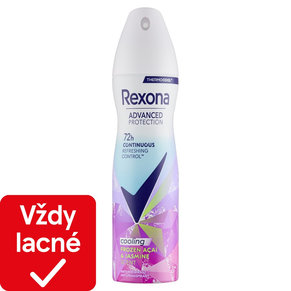 obrázok 1 z Rexona Advanced Protection Frozen Acai and Jasmine antiperspirant sprej s chladivým efektom 150 ml