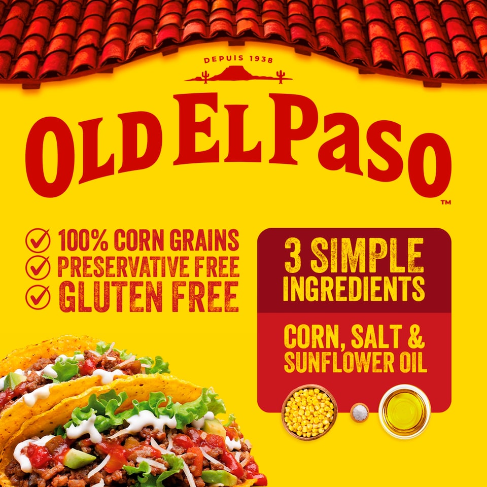 image 1 of Old El Paso Stand 'N' Stuff Taco Kit - Sweet Paprika & Garlic 312g