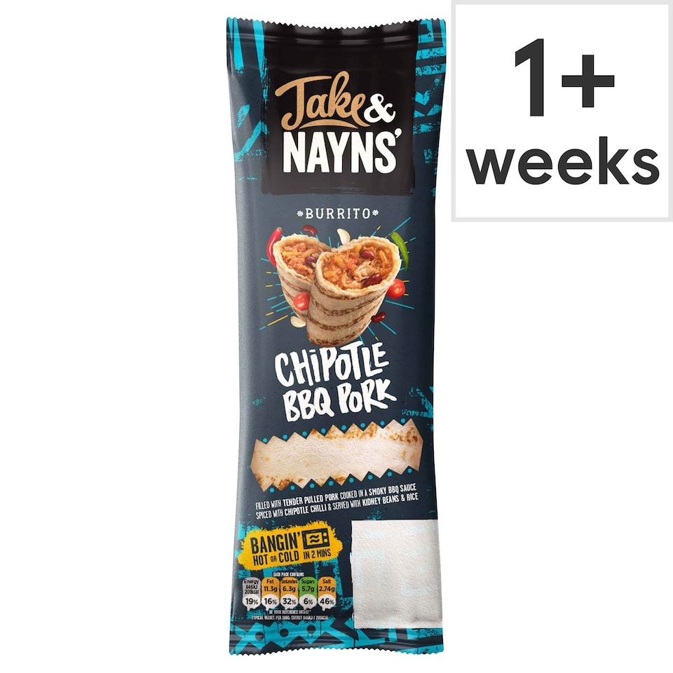 image 1 of Jake & Nayns Chipotle Bbq Pork Burrito 185G