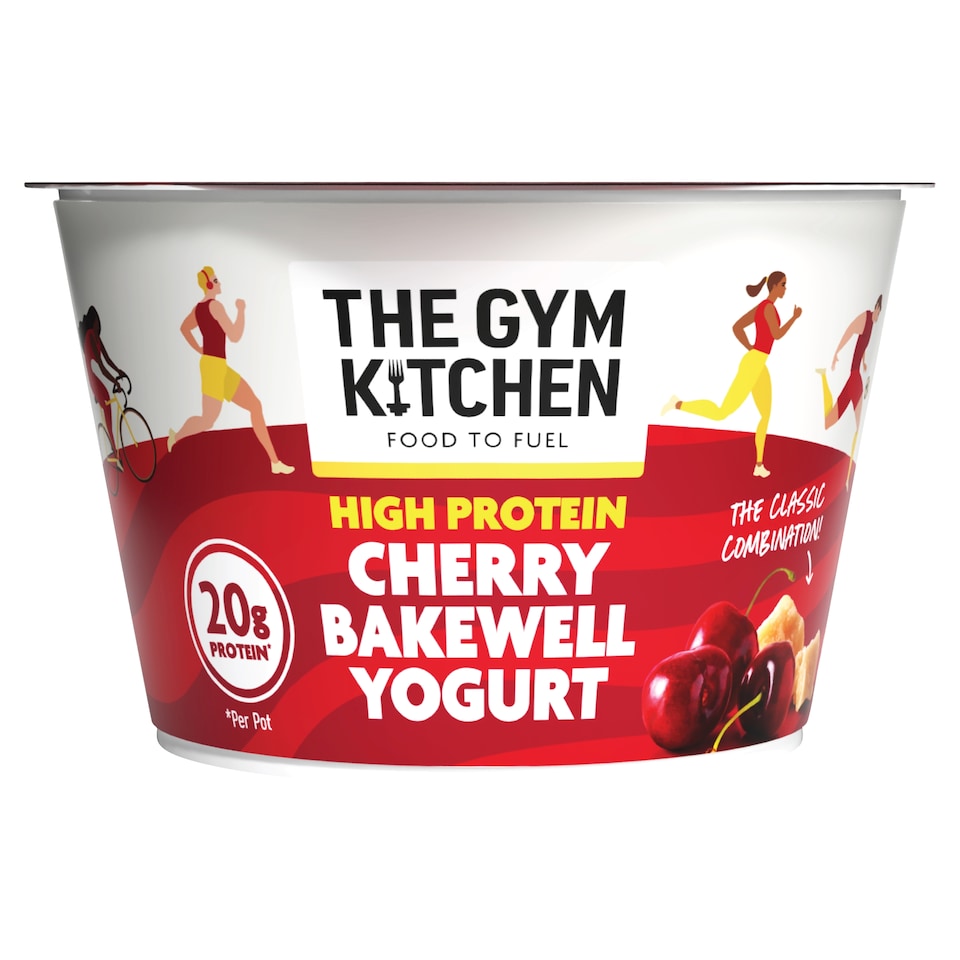 image 1 of The Gym Kitchen High Protein Cherry Bakewell Yogurt 200g