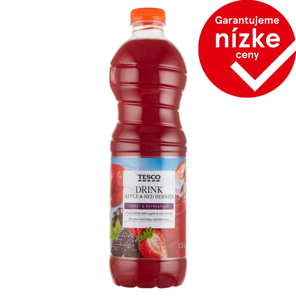 Tesco Nesýtený nealkoholický nápoj z viacerých druhov ovocia 1,5 l