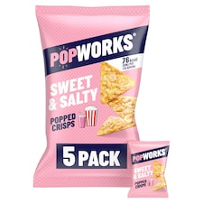 Popworks Sweet & Salty Multipack Popped Crisps 5x17g