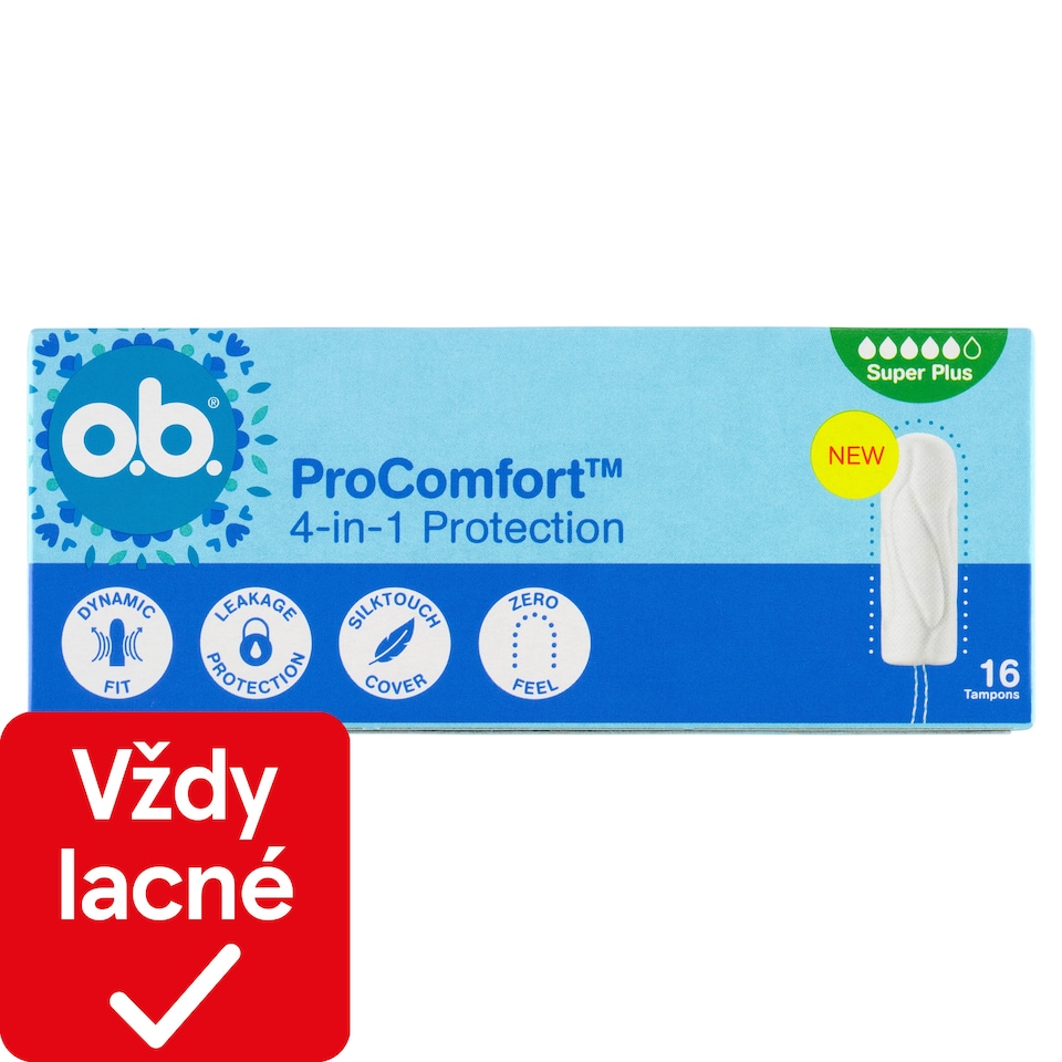 image 1 of O.B. ProComfort Super Plus Tampons  16 pcs