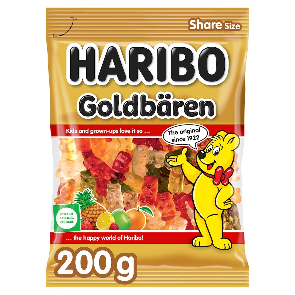 Haribo Goldbären želé s ovocnými príchuťami 200 g
