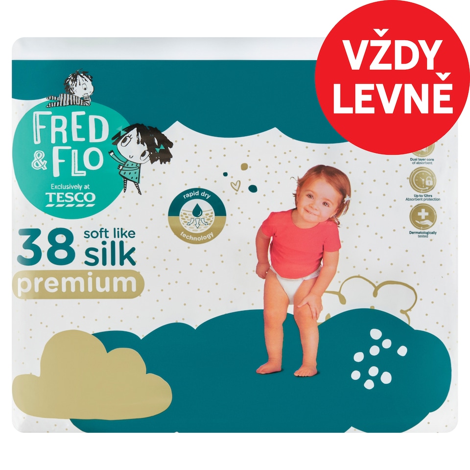 image 1 of Fred & Flo Premium Diapers 5 Junior 11-18 kg 38 pcs
