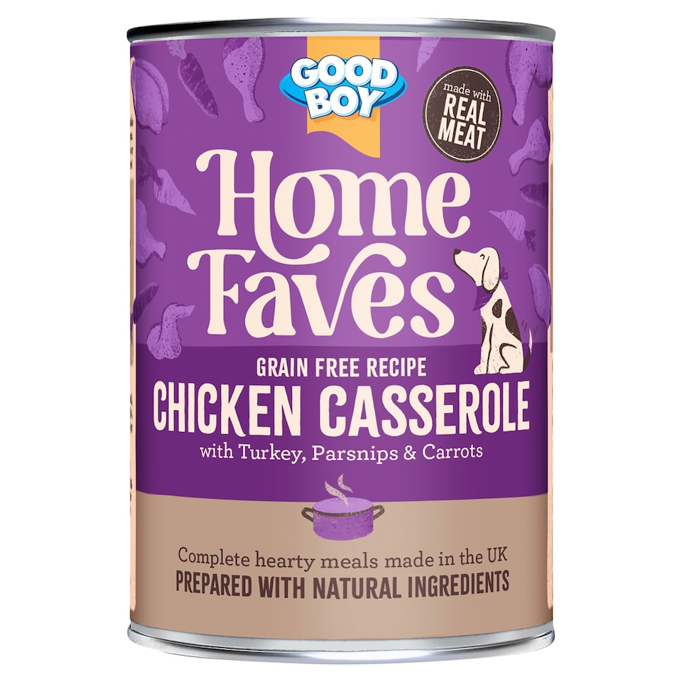 Good Boy Home Faves Grain Free Chicken Casserole Dog Food 395g