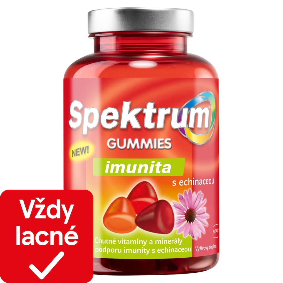 Spektrum Gummies Immunity Nutritional Supplement with Echinacea 60 Gelatin Tablets 189.0 g