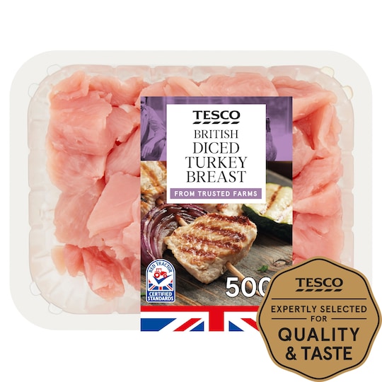 Tesco Fresh Diced Turkey Breast 500G Tesco Groceries