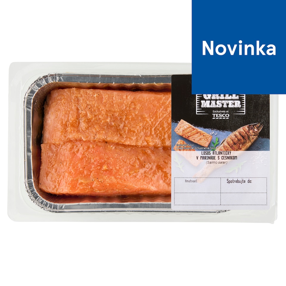 Tesco Grill Master Atlantic Salmon in Garlic Marinade 0.300 kg