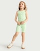 image 3 of F&F Girls 2-Pack Cotton Rich Ribbed Watermelon Cycling Shorts in Green