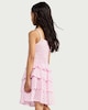 image 3 of F&F Girls 2-Piece Smocked Vest and Tiered Skirt Set in Multi Pink