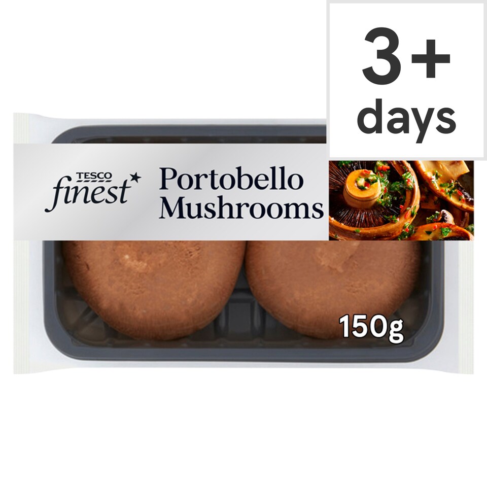 Tesco Finest Portobello Mushrooms 150G Tesco Groceries