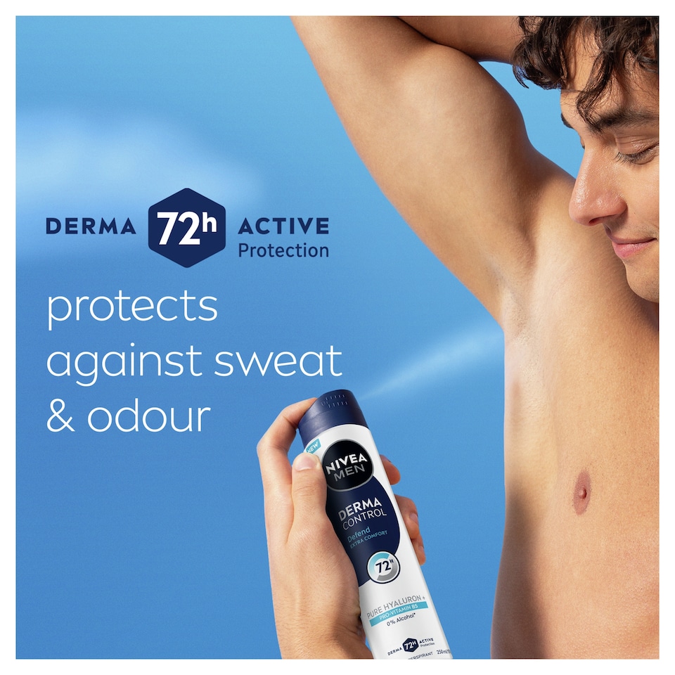 image 1 of NIVEA MEN Derma Control Defend Antiperspirant Deodorant Spray 250ml