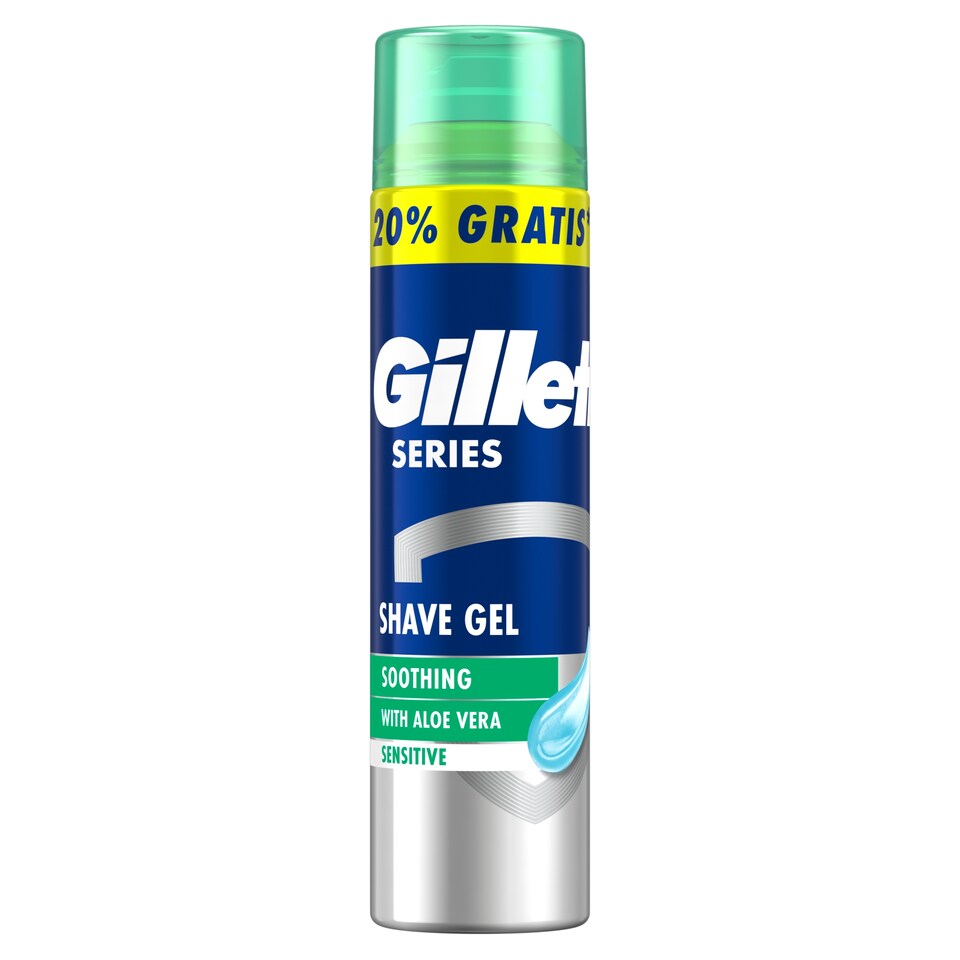 obrázok 1 z Gillette Series Upokojujúci Gél Na Holenie S Aloe Vera, 240ml