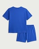 image 2 of FC Barcelona Pure Cotton Short Pyjama Set in Blue