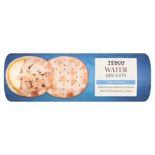 Tesco High Baked Water Biscuits 200G Tesco Groceries
