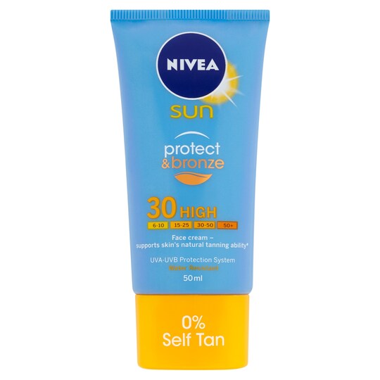 Nivea Sun Cream Protect And Bronze Spf30 50Ml