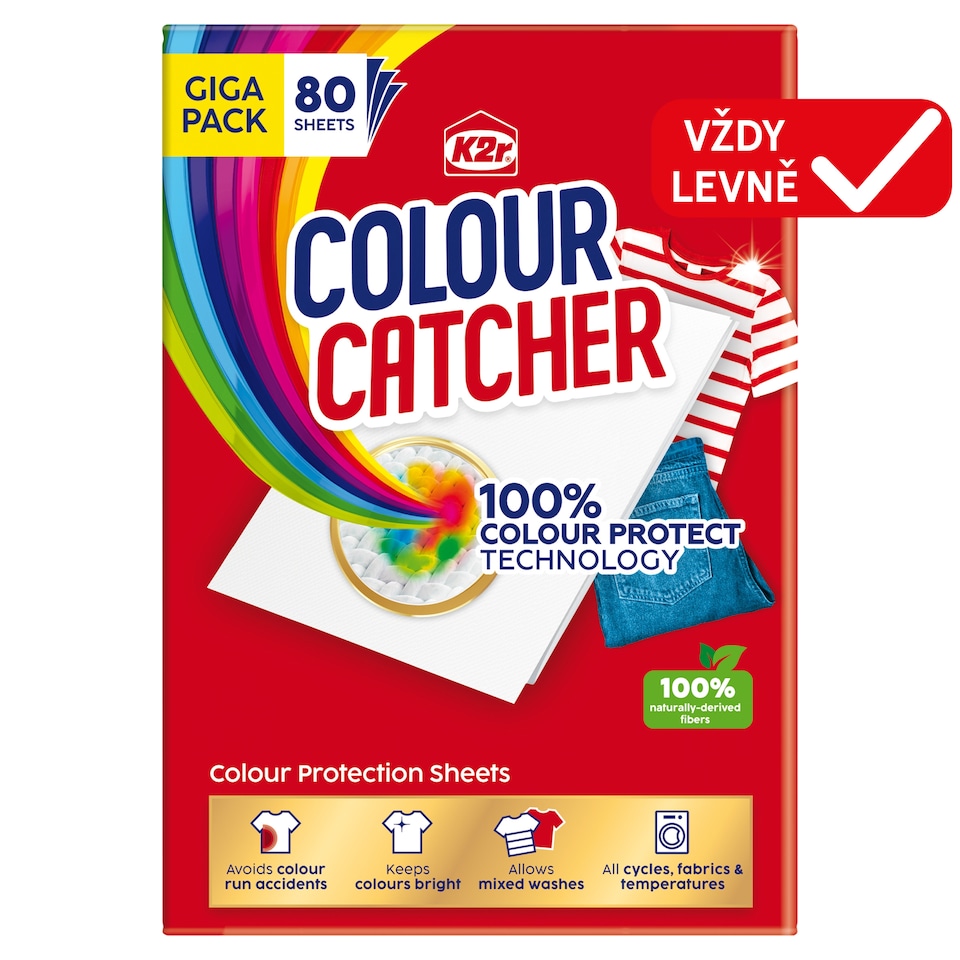K2r Colour Catcher Colour Protection Sheets 80 pcs