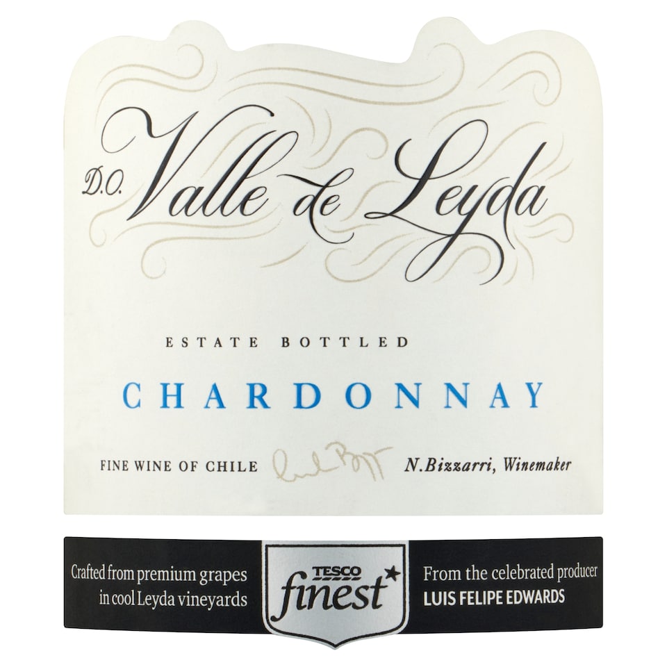 image 1 of Tesco Finest Valle De Leyda Chardonnay 75Cl