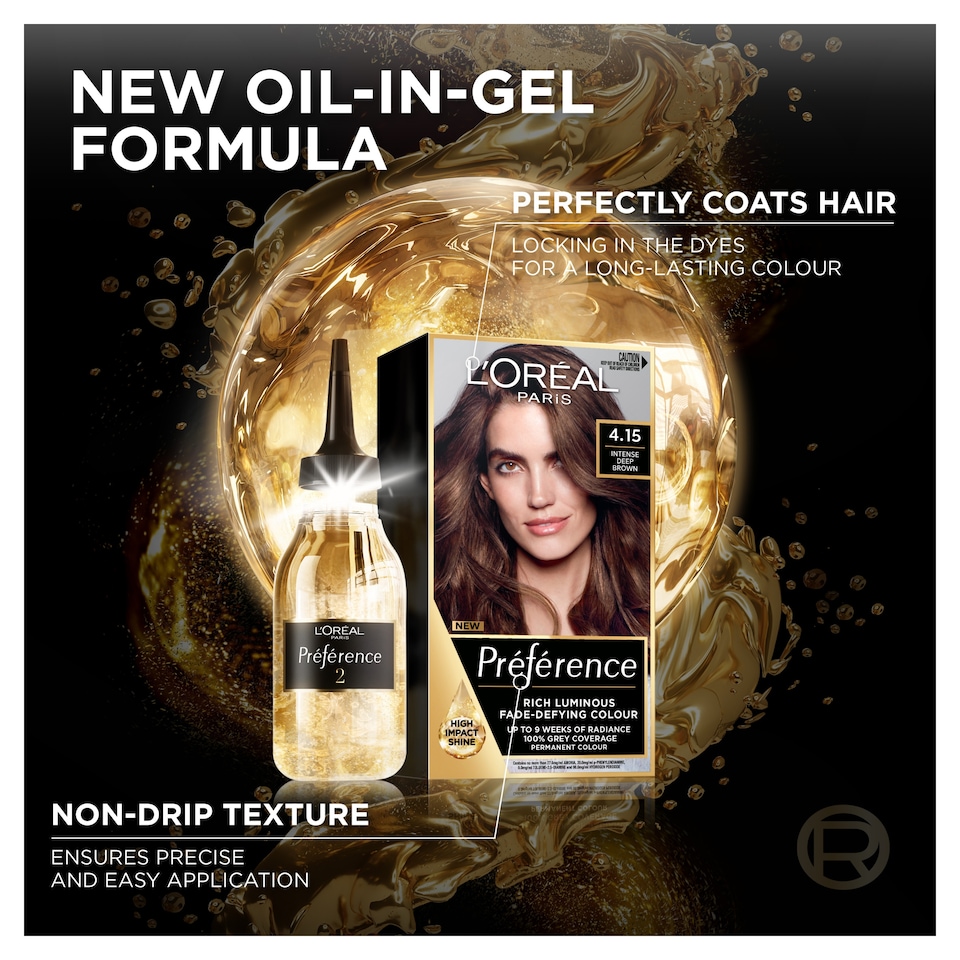 image 1 of L'Oreal Paris Preference 4.15 Caracas Intense Deep Brown Permanent Hair Dye