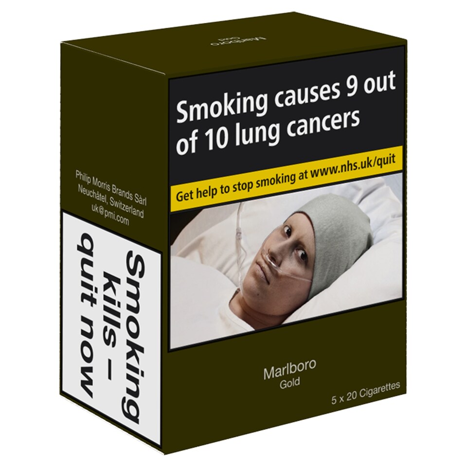 Marlboro Gold Cigarettes 5 x 20 Pack
