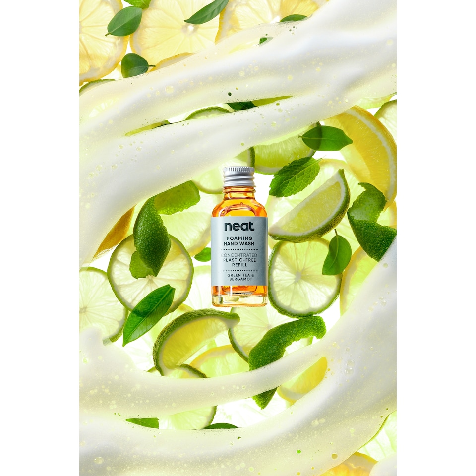 image 1 of Neat Foaming Hand Wash Concentrated Refill - Green Tea & Bergamot 30ml