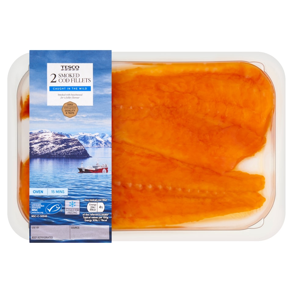 Tesco Smoked Cod 250G