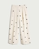image 5 of F&F Polka Dot Wide Leg Co-ord Trousers in Cream