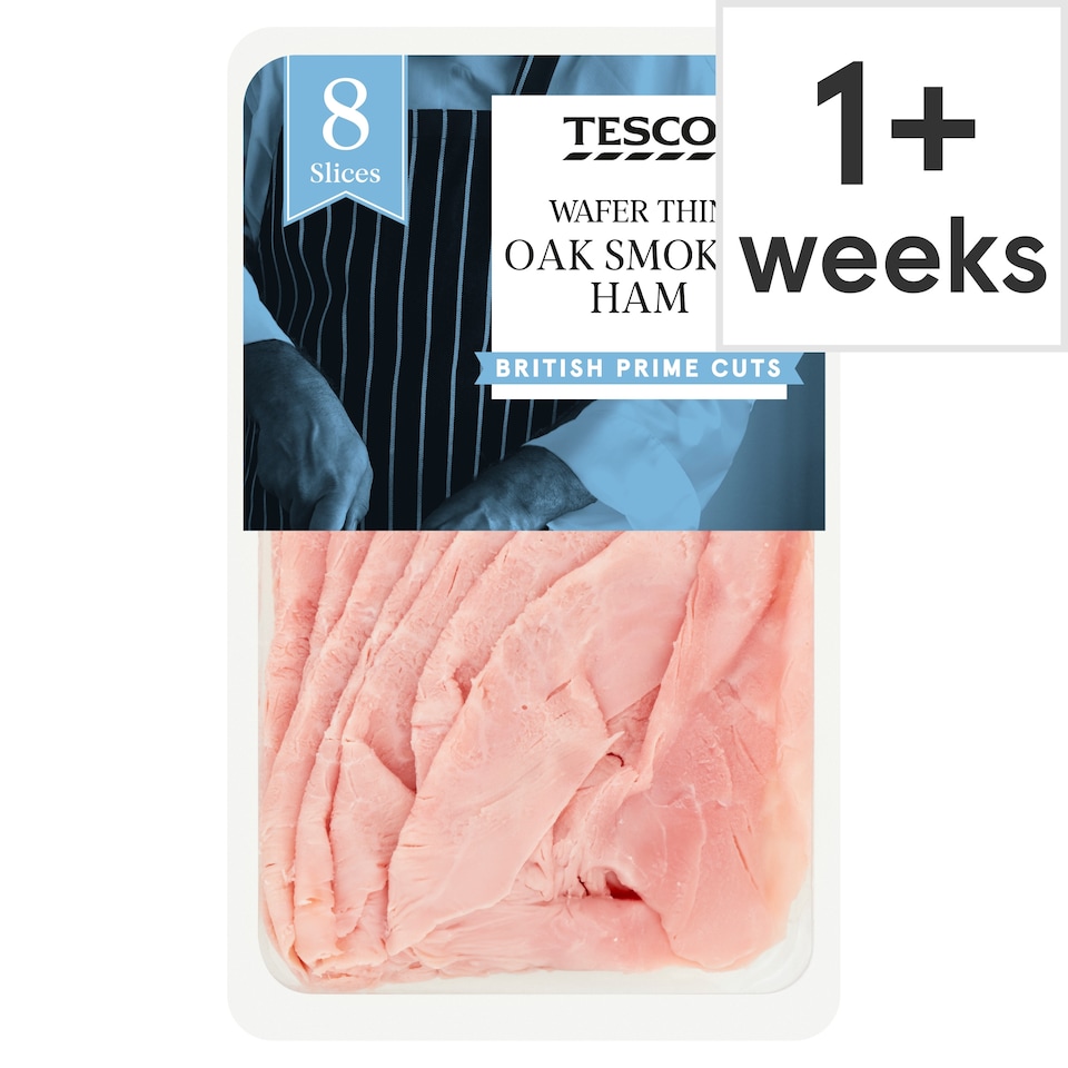 image 1 of Tesco British Wafer Thin  Smoked Ham Slices 120g