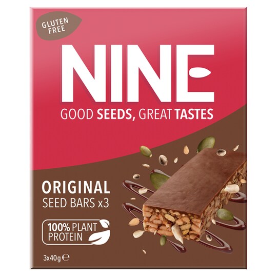 Nine Original Carob Bar G/F Multipack 40G Tesco Groceries