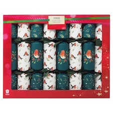 Tesco Robin Dinner Christmas Crackers 8 pack