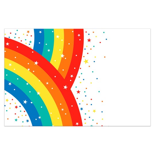 Tesco Bright Rainbow Table Cover Tesco Groceries