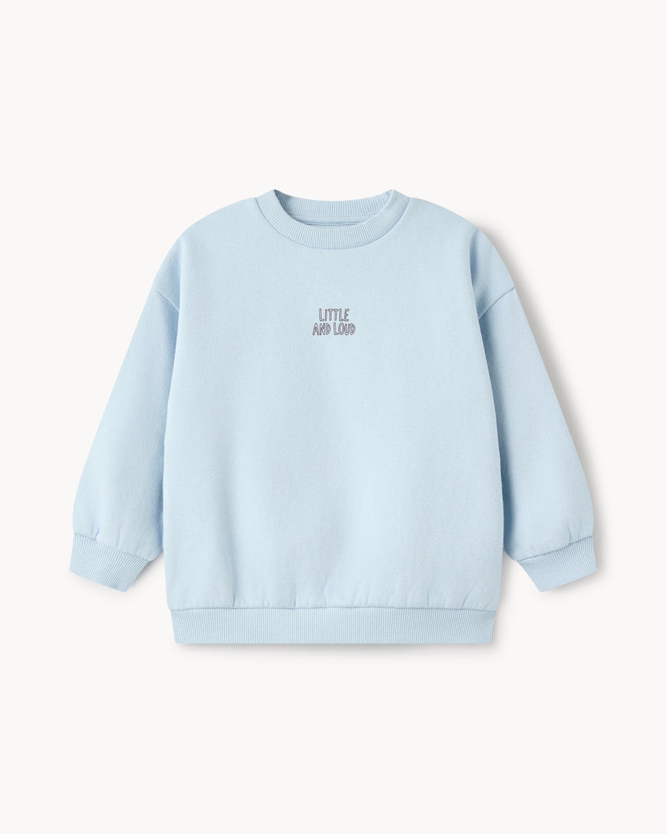image 1 of F&F Boys 2-Pack Cotton Rich Sweatshirts in Blue