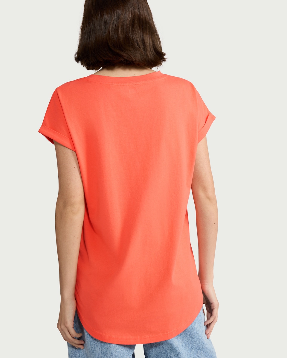 image 1 of F&F Pure Cotton Short Sleeved T-Shirt in Orange