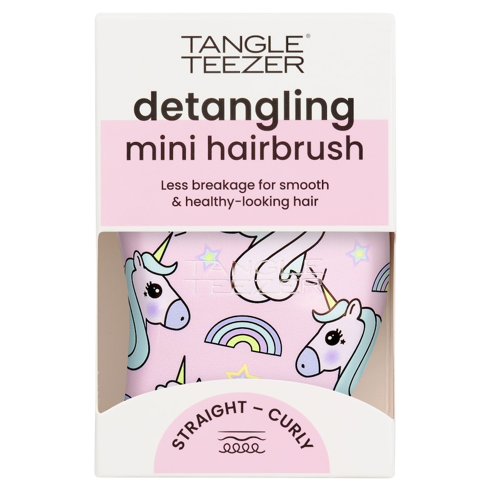 Tangle Teezer Kids Gentle Detangling Mini Hairbrush, Unicorn
