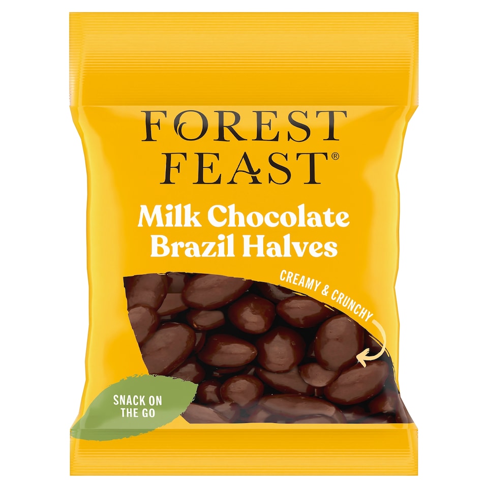 Forest Feast Milk Chocolate Brazil Halves 55G