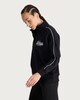 image 3 of F&F Active AFTERCLASS Slogan Half Zip Sweatshirt in Black
