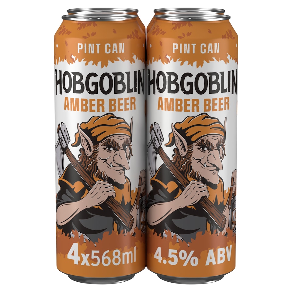image 1 of Hobgoblin Amber Ale Beer Can 4x568ml