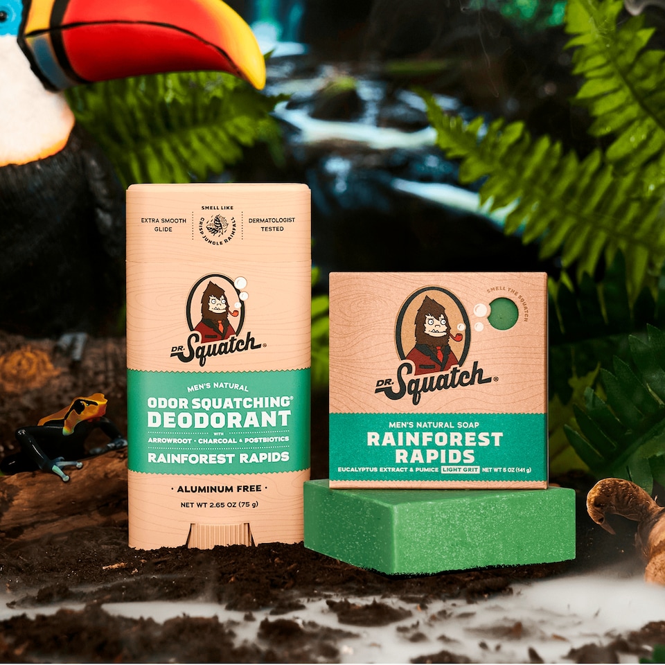 image 1 of DR. Squatch Natural Stick Deodorant Rainforest Rapids 75g