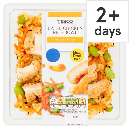 Tesco Katsu Chicken Rice Bowl 300G Tesco Groceries