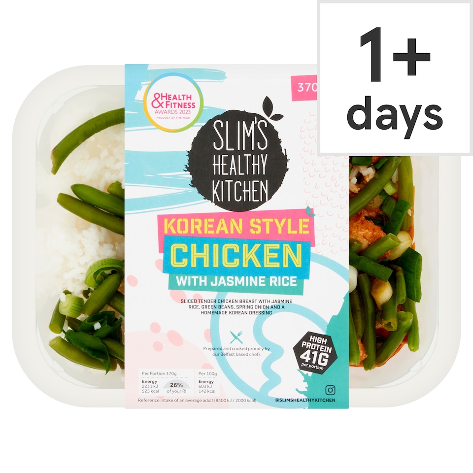 Slim's Healthy Kitchen Korean Style Chicken with Jasmine Rice 370g