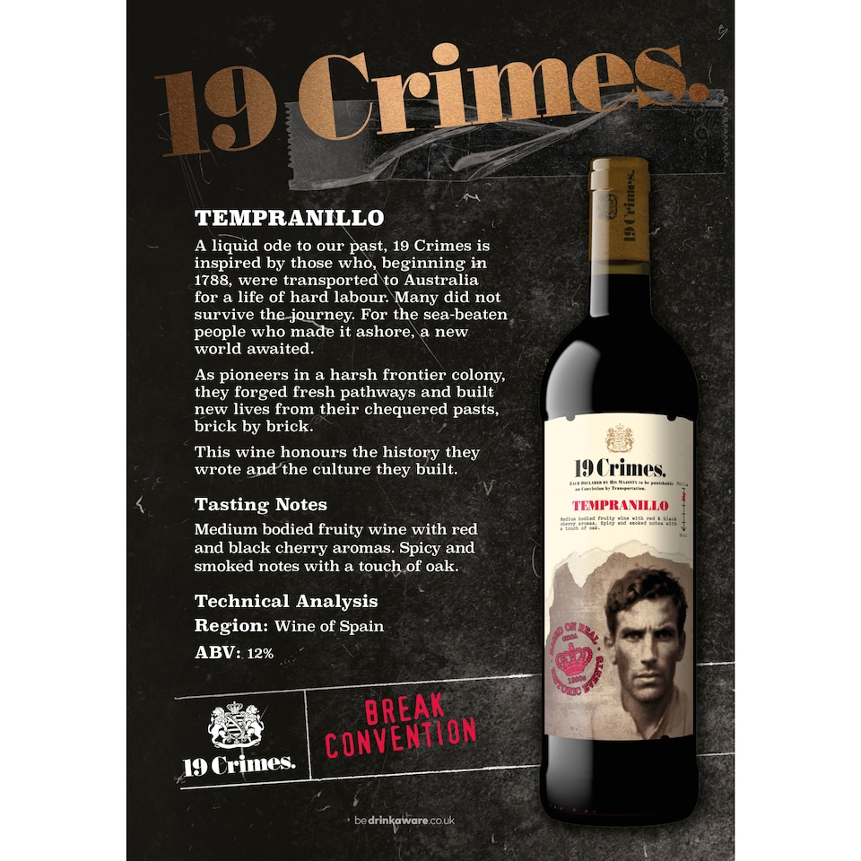 image 1 of 19 Crimes Tempranillo 750ml