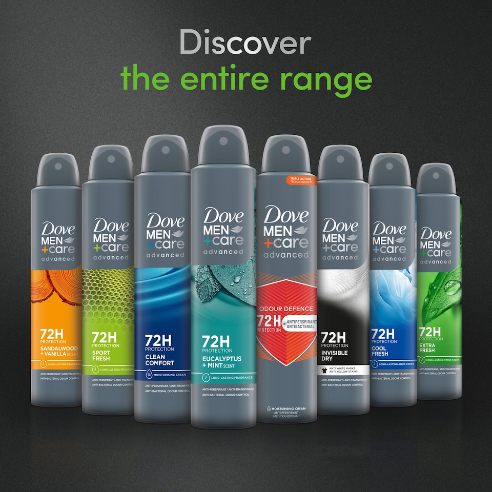 image 1 of Dove Men+Care Extra Fresh 72h Antiperspirant Deodorant 200ml