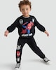 image 1 of Marvel Spider-Man 2-Piece Cotton Rich Sweatshirt and Joggers Set in Black