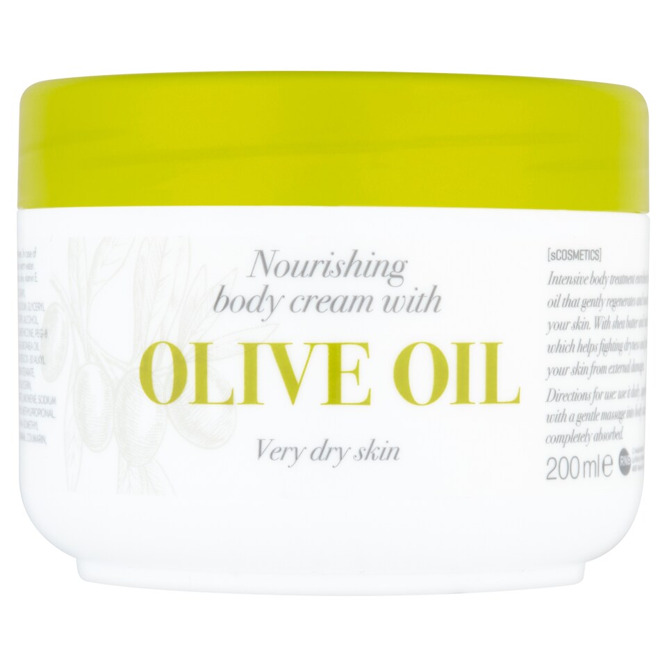 Scosmetics Nourishing Olive Oil Body Cream 200Ml