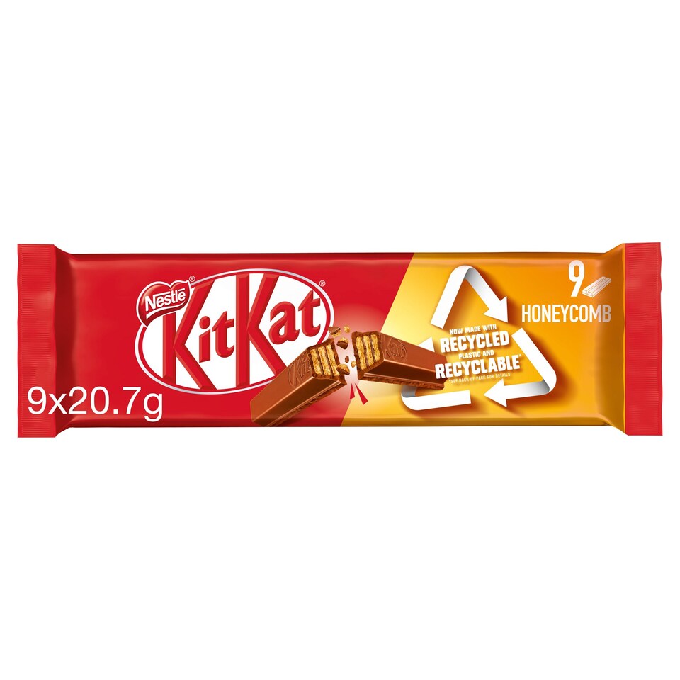 Kit Kat 2 Fingers Wafer Milk Chocolate 9X20.7G Tesco Groceries