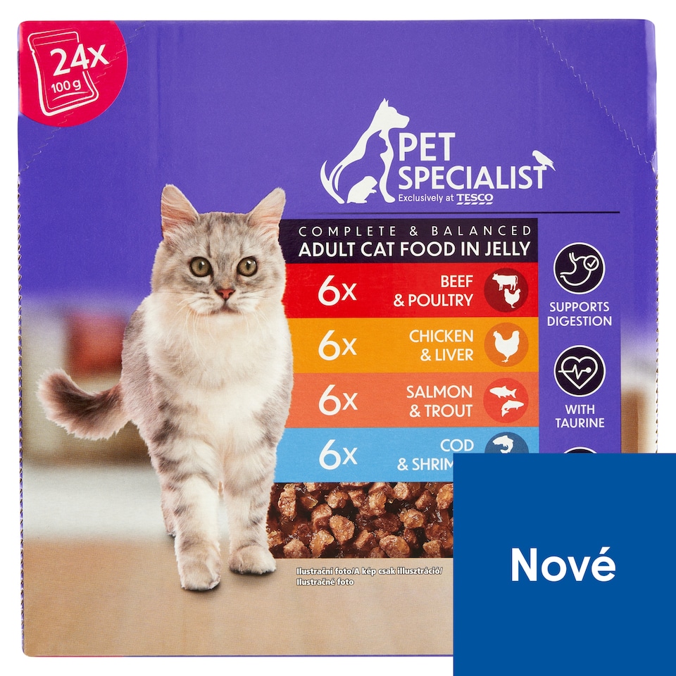 Pet Specialist Kousky v želé 24 x 100g (2400g)