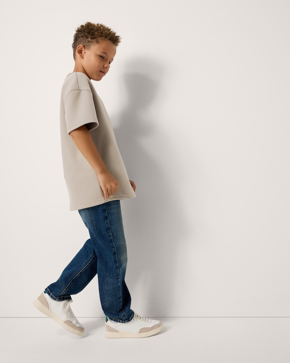 image 1 of F&F Boys Oversized T-Shirt in Tan