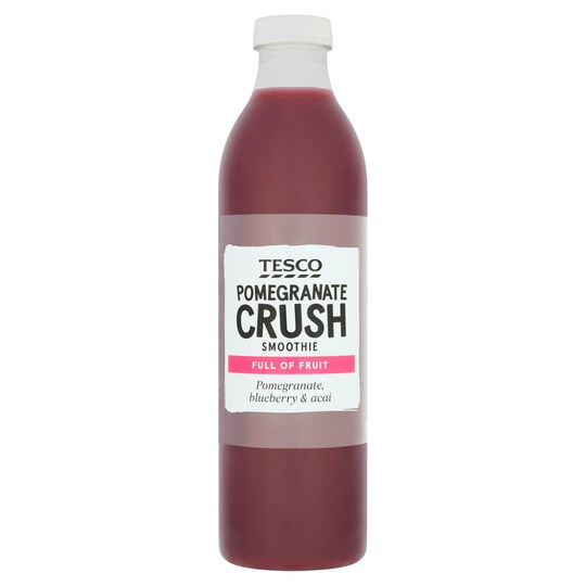 Tesco Pomegranate Crush Fruit Smoothie 750Ml Tesco Groceries