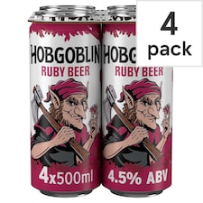 Hobgoblin Ruby Ale Beer Can 4x500ml